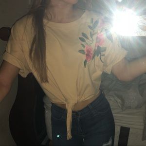 Cute beige summer top